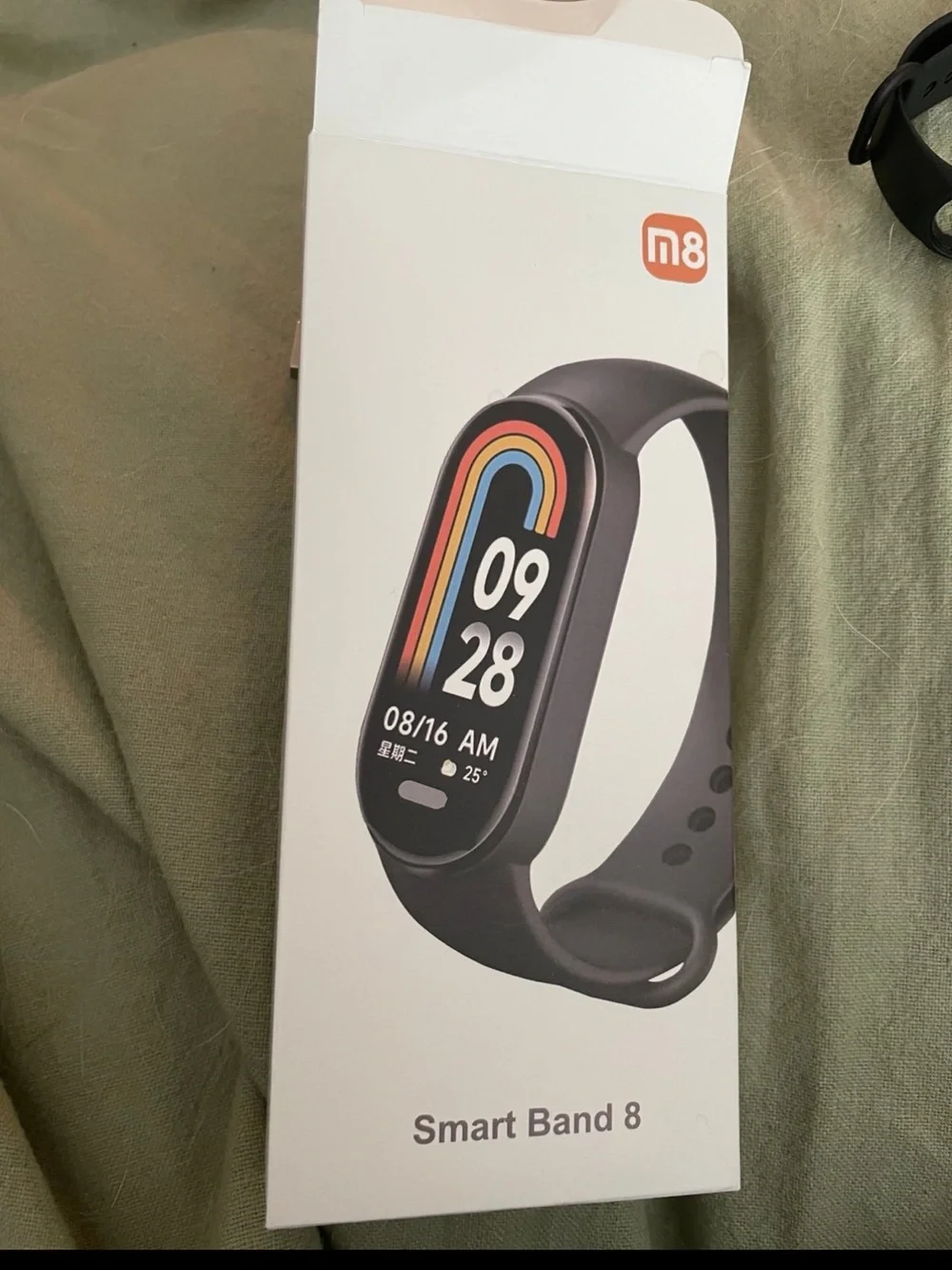 Black Silicone Fitness Smartwatch Band